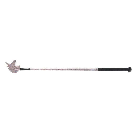 Hy Equestrian Unicorn Riding Whip Rainbow Glitter