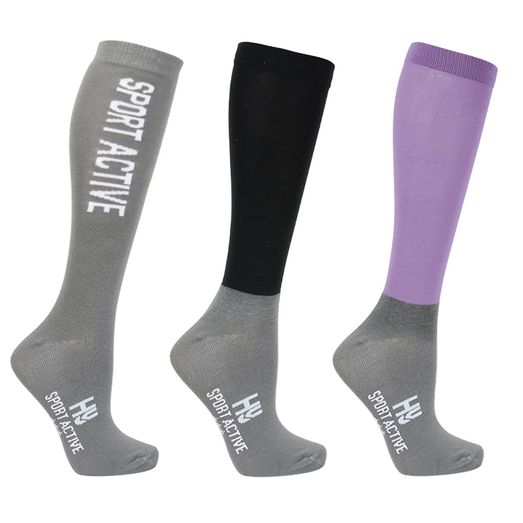 Hy Sport Active Young Rider Riding Socks Child Blooming Lilac