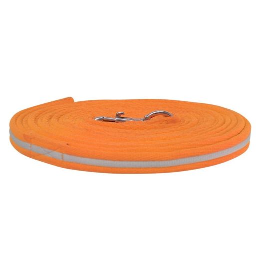 Reflector Lunge Rein By Hy Equestrian Orange