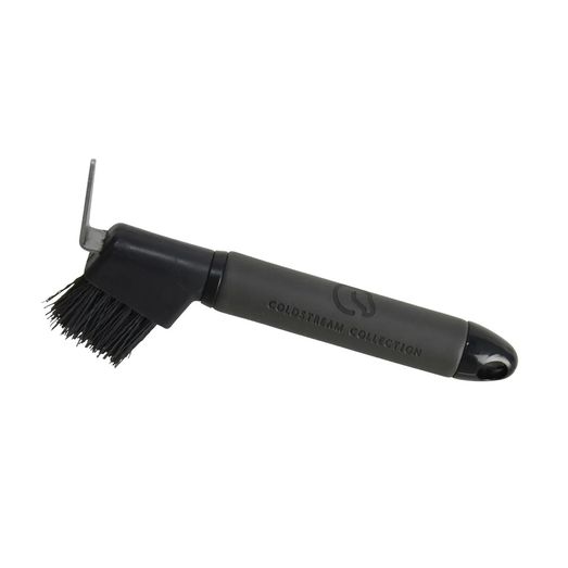Coldstream Faux Leather Hoof Pick Brush Charcoal/Black