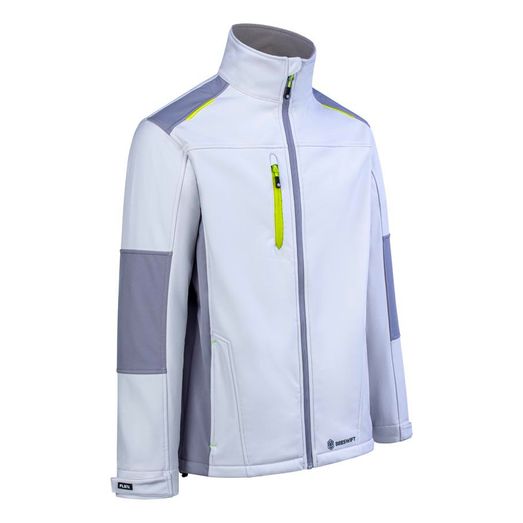Beeswift Flex Softshell Jacket (White/Grey)