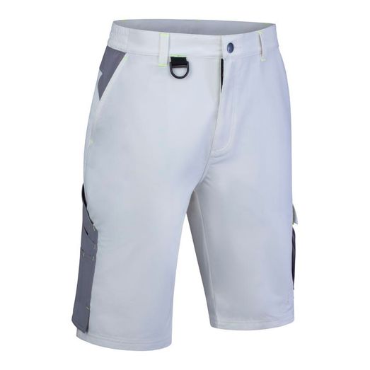 Beeswift Flex Workwear Shorts (White/Grey)
