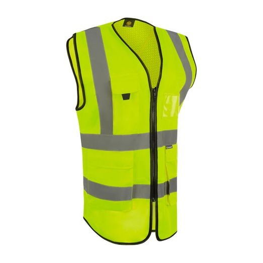 Beeswift Womens Hi-Vis Exec Waistcoat (Saturn Yellow)