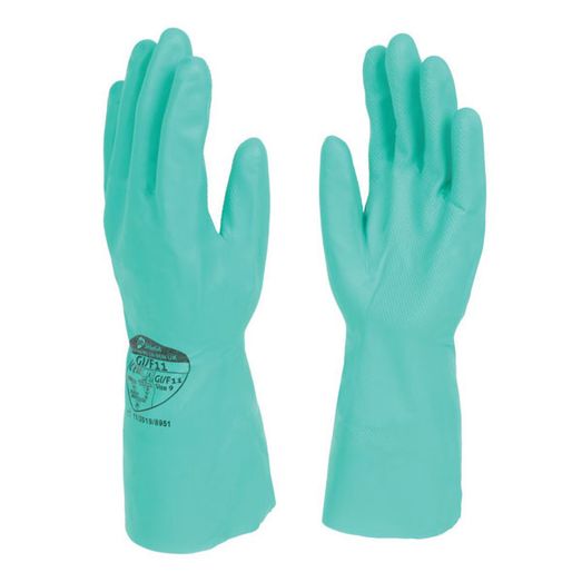 Shield Gi/F11 Green Nitrile Industial Glove