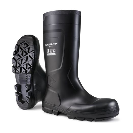 Work-It Full Safety Pvc Wellington Black