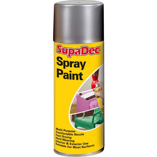 SupaDec Spray Paint - 400ml Silver