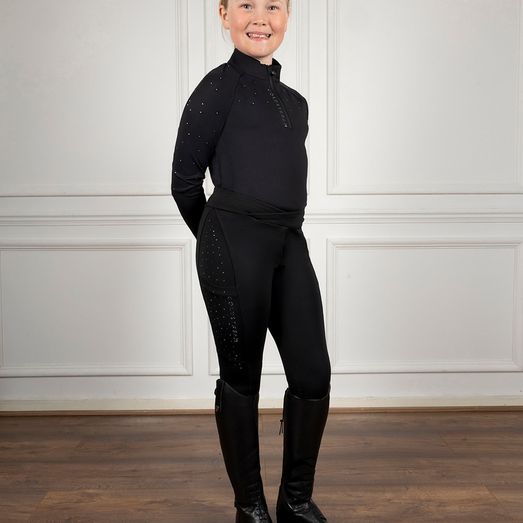 Coldstream Next Gen Jedburgh Long Sleeved Base Layer Child Black