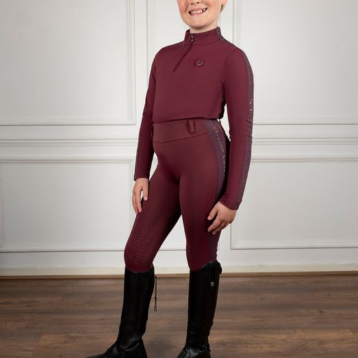 Coldstream Ng Cairncross Riding Tights Child Windsor Wine