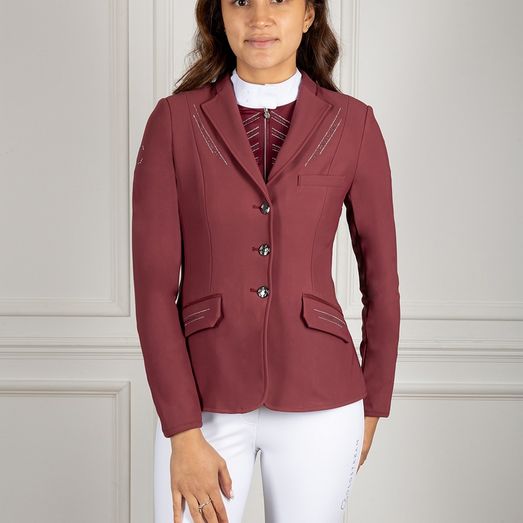 Coldstream Ng Harthill Diamante Show Jacket Child Windsor Wine