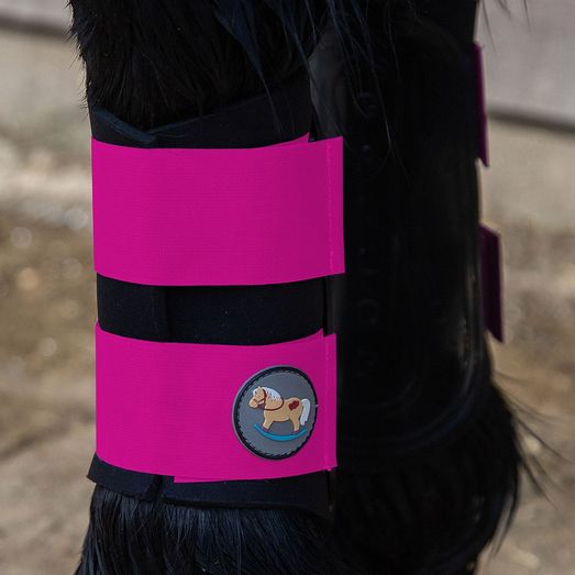 Gallop Ponie Gp Brushing Boots Fuchsia