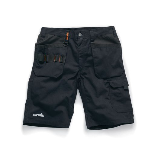 Scruffs Trade Flex Holster Shorts Black (34")