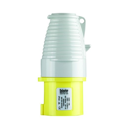 Defender 16A Plug - Yellow 110V E884001