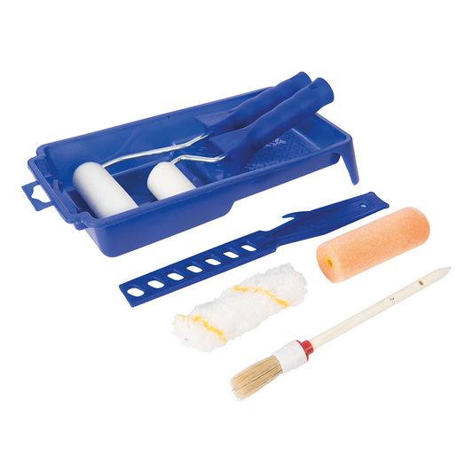 Silverline Decorators Roller &amp; Brush Set 9pce
