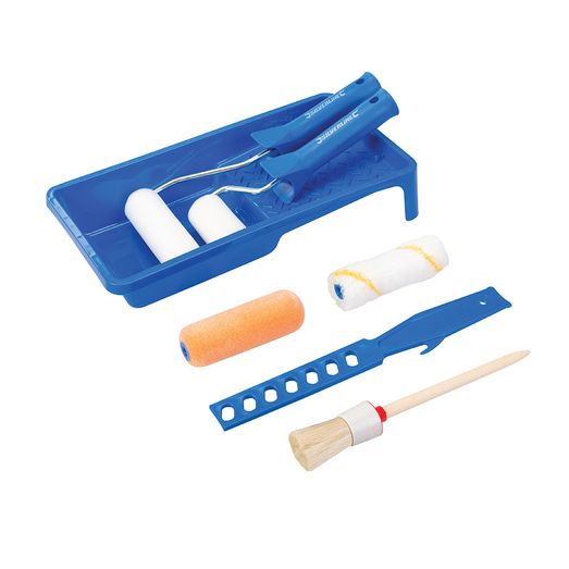 Silverline Decorators Roller &amp; Brush Set 9pce 9pce
