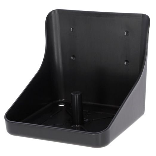 Lick Stone Holder black, plastic, rectangular