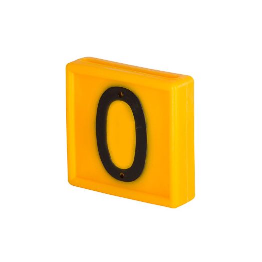 Number Block, yellow, pack of 10