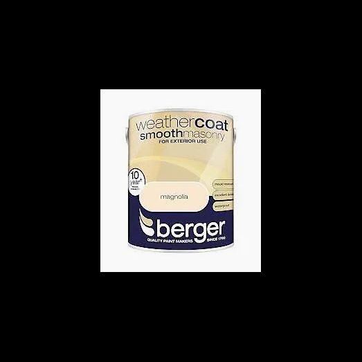 Berger Weathercoat Smooth Masonry 5L Magnolia