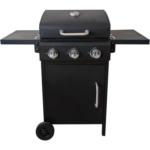 Pagoda 3 Burner Gas BBQ With Side Table