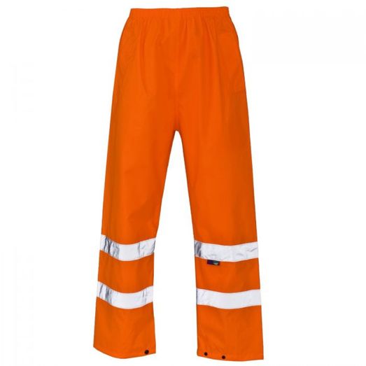 Hi-Vis Reflective Waterproof Trouser Orange