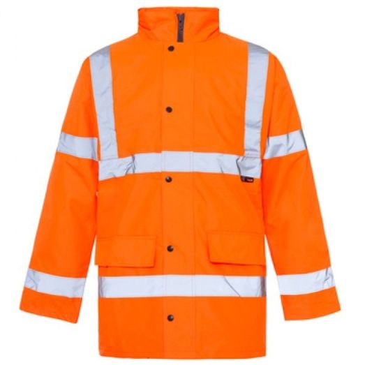 Hi-Vis Reflective Parka Jacket Orange