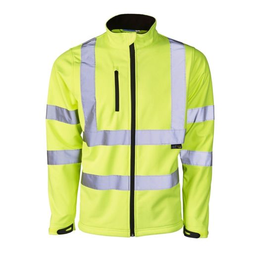 Hi-Vis Reflective Softshell Jacket Yellow