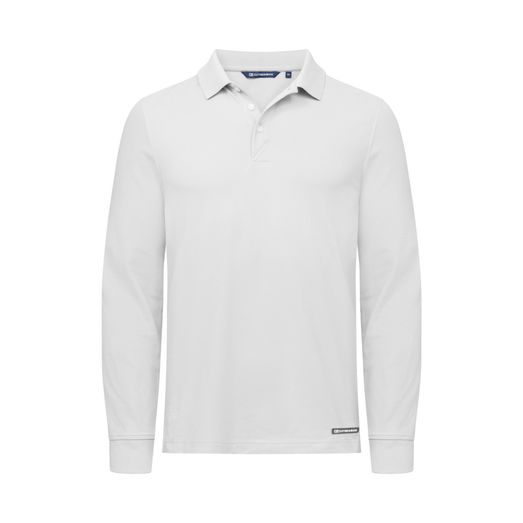 Cutter &amp; Buck Advantage Long Sleeve Polo Men White