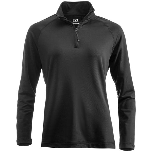 Cutter &amp; Buck Coos Bay Half Zip Women Black