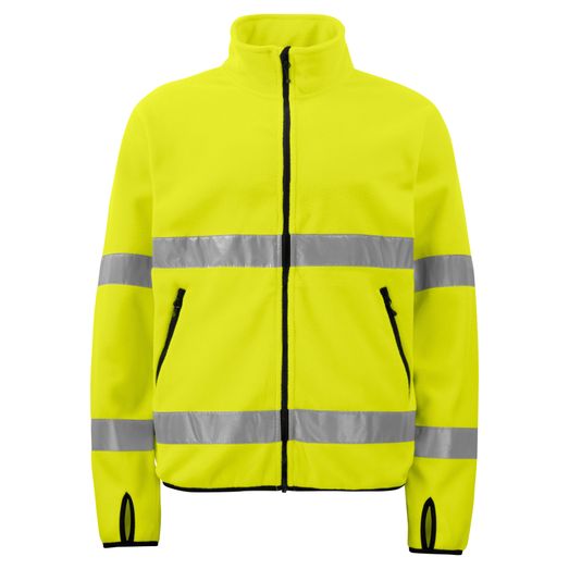 Pro-Job Prio 6327 Fleece Jacket EN ISO 20471 Class 3 Yellow/Black