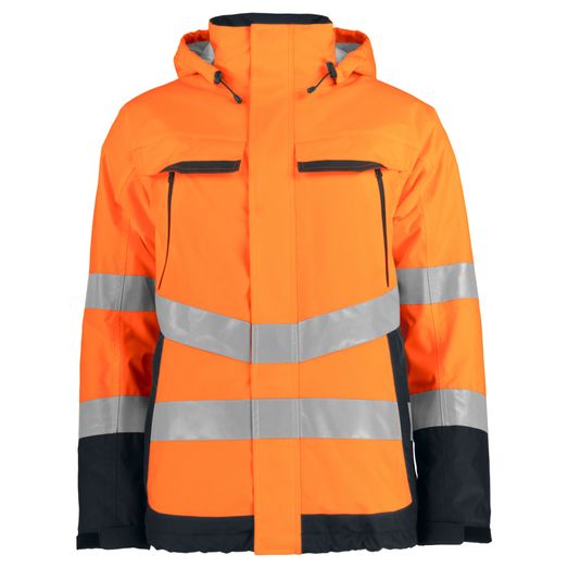 Pro-Job Prio 6441 Padded Functional Jacket Class 3 Orange/Black