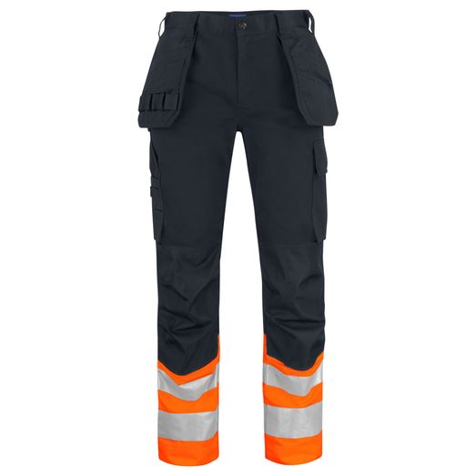 Pro-Job Prio 6534 Waistpants EN ISO 20471 Class 1 Orange/Black