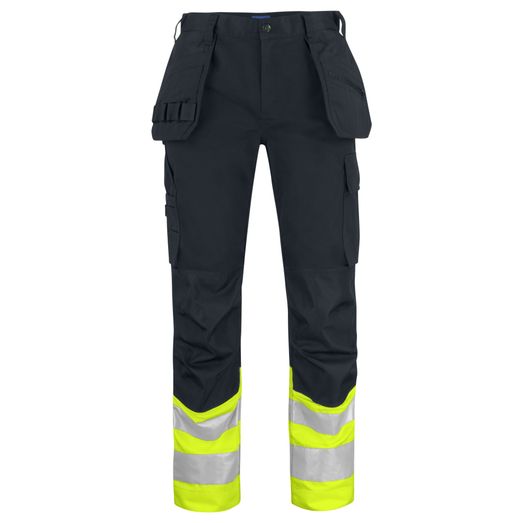 Pro-Job Prio 6534 Waistpants EN ISO 20471 Class 1 Yellow/Black