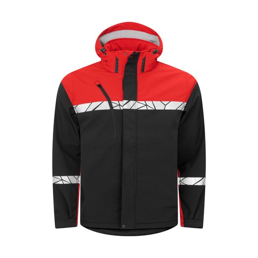 Pro-Job Progression 7400 Softshell Jacket Black/Red