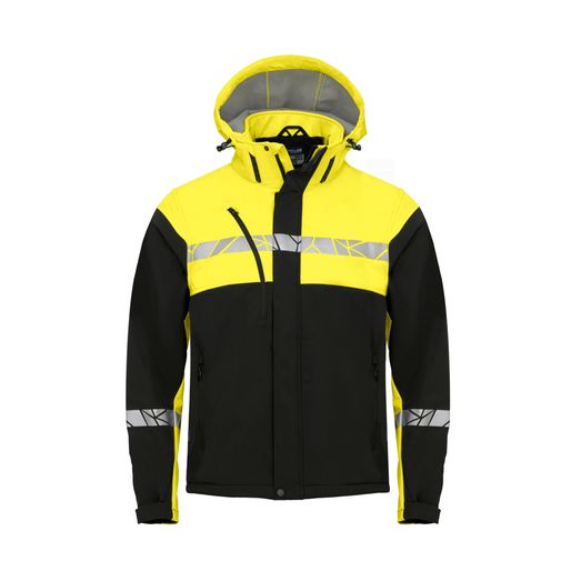 Pro-Job Progression 7400 Softshell Jacket Black/Yellow