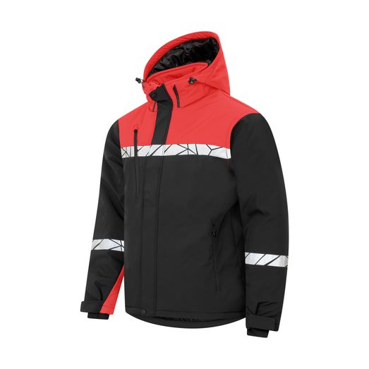 Pro-Job Progression 7413 Padded Softshell _x000D_ Black/Red
