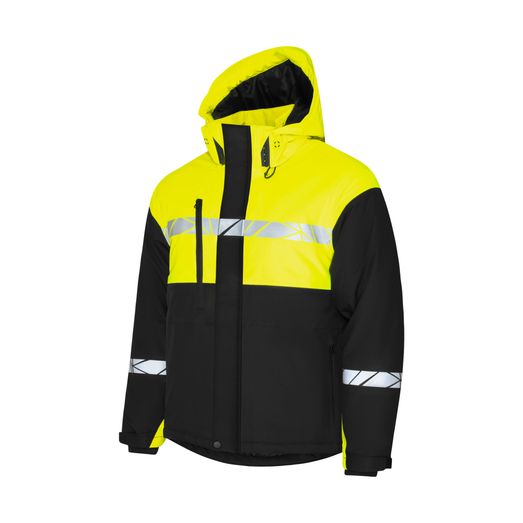 Pro-Job Progression 7413 Padded Softshell _x000D_ Black/Yellow