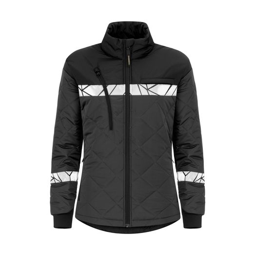 Pro-Job Progression 7421 Ladies Lightweight Quilted Jacket Grey/Black
