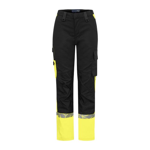 Pro-Job Progression 7512 Ladies Workpant Knee Protection Black/Yellow