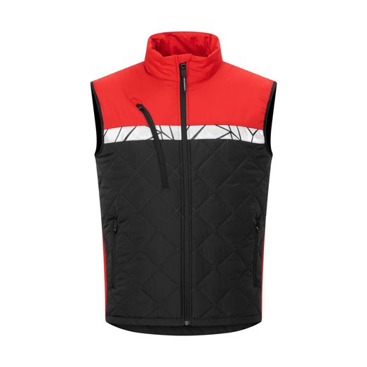 Pro-Job Progression 7700 Quilted Vest Black/Red