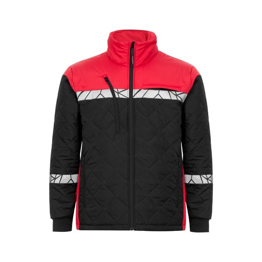 Pro-Job Progression 7404 Light Weight Quilted Jacket Black/Red