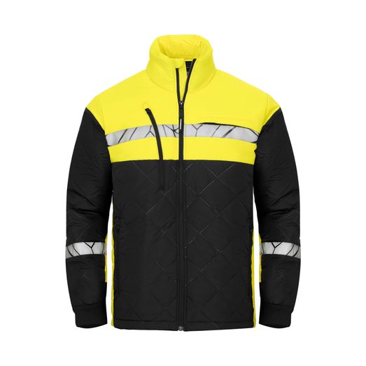 Pro-Job Progression 7404 Light Weight Quilted Jacket Black/Yellow