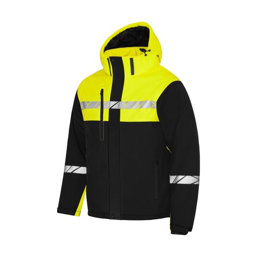 Pro-Job Progression 7415 Functional Padded Shell Jacket Black/Yellow