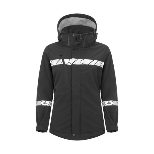 Pro-Job Progression 7417 Ladies Softshell Jacket Black/Black