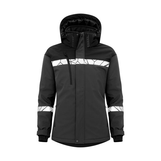 Pro-Job Progression 7418 Ladies Padded Softshell Jacket Grey/Black