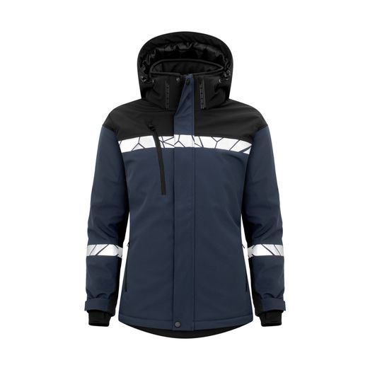 Pro-Job Progression 7418 Ladies Padded Softshell Jacket Navy/Black