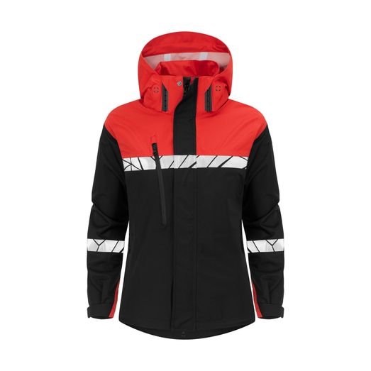 Pro-Job Progression 7419 Ladies Shell Jacket Black/Red