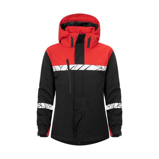 Pro-Job Progression 7420 Ladies Functional Padded Shell Jacket Black/Red