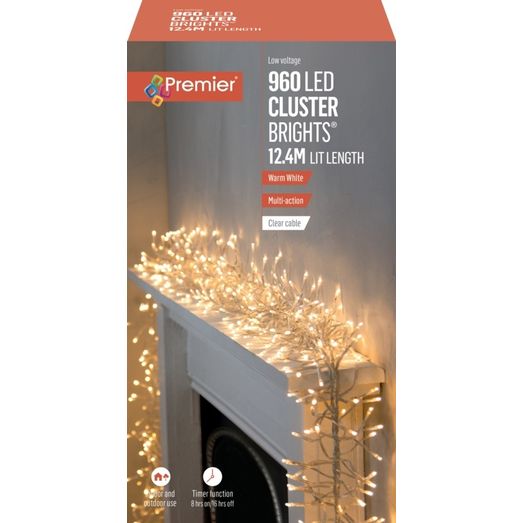 Premier 960 LED Multi Action Cluster Brights With Timer