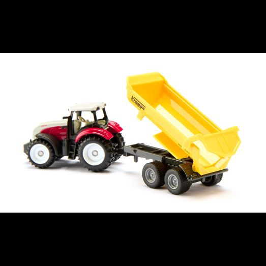 Siku Steyr With Krampe Tipping Trailer