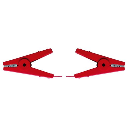 Rutland Fence Connecting Cable with 2 crocodile clips red, 60 cm