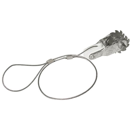 Rutland Gear-toothed Wire Tensioner with integrated insulator and wire rope